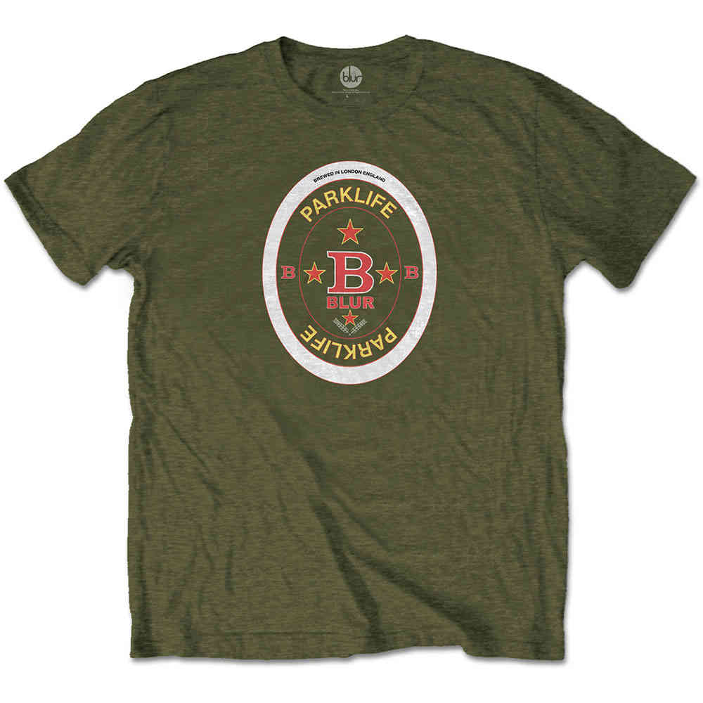 Blur - Parklife Beermat Heren Tshirt - Groen
